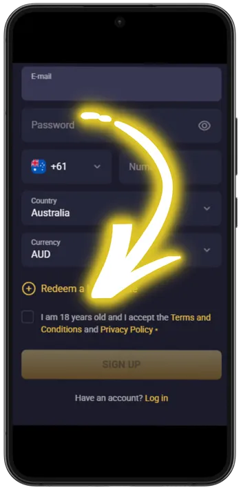 RollXO Confirm age and accept terms