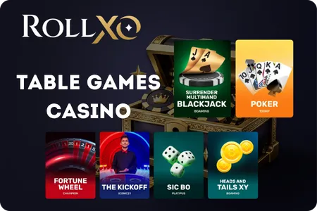 RollXO Casino Table Games